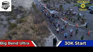 30K Runners Start the Big Bend Ultra Marathon 2023 #trailrunning #bigbendranchstatepark