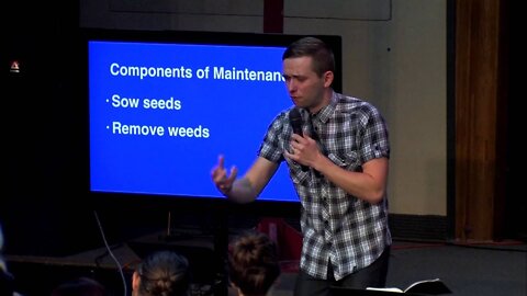 Maintain your miracle by sowing seeds & removing weeds