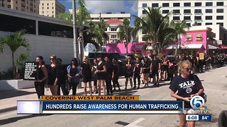 Hundreds raise awareness for human trafficking in West Palm Beach