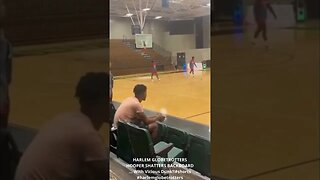 HARLEM GLOBETROTTERS HOOPER SHATTERS BACKBOARD... With Vicious Dunk!! #shorts