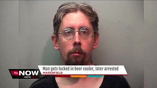 Wisconsin man locked in beer cooler overnight