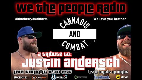 Justin Andersch Host of Cannabis and Combat Tribute Show