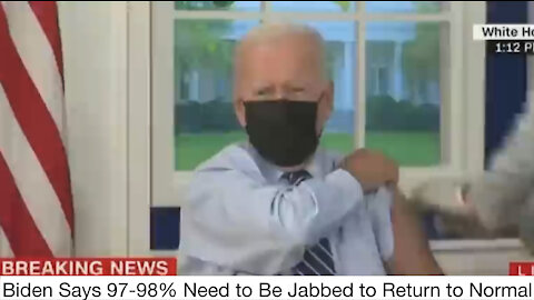 Biden Says 97-98% need To Be Jabbed To Return To Normal - 9-28-21