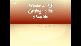 Windows XP - Setting Up the Pagefile