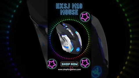 HXSJ M10 2400 DPI Wireless Gaming Mouse #gamingmouse #shorts #gamingmice #wirelessmouse #hxsj #m10