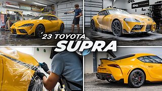 2023 Toyota Supra GR | Full Exterior Detail & PPF | 6MT, Nitro Yellow, Just Amazing...