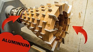 Woodturning - Aluminium Vase