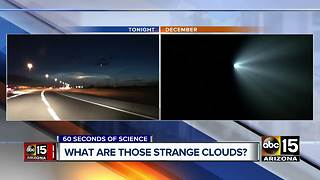 Strange clouds spotted over the west Valley