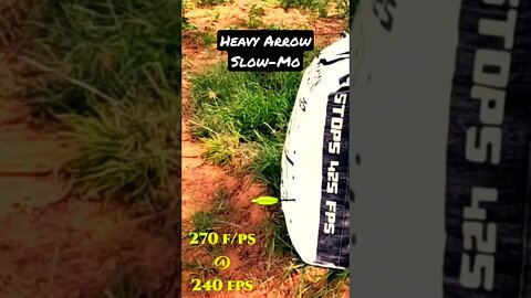 Heavy Arrow Slow-Mo Flight 🏹 #archery
