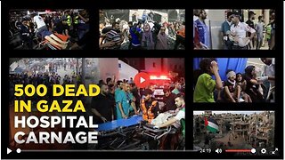 🚨GAZA HOSPITAL BOMBING: NEW VIDEO EVIDENCE INCRIMINATES GENOCIDAL ISRAEL (IMAGINE THAT!)