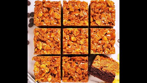 Caramel Cornflakes Brownies/Bake At Home /by learn&earn