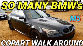 SO MANY BMW CHEAP AT COPART, BMW M5, M3, X5, AND MORE