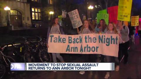 "Take Back The Night" in Ann Arbor