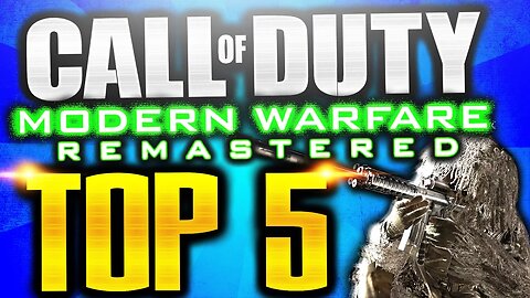 TOP 5 "MOST ICONIC CAMPAIGN MOMENTS IN MODERN WARFARE REMASTERED!" 5 Iconic Moments Cod 4! (COD MWR)