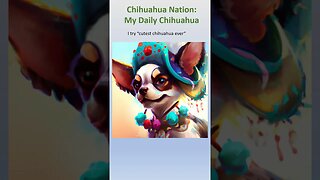 I ask the AI to create "the cutest Chihuahua ever" See what happens.... #shorts