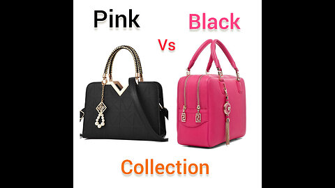 Pink vs black collection