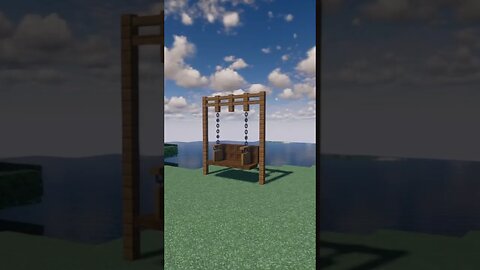 How To Build A Swing In Minecraft! #shorts