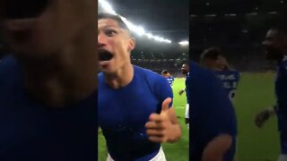 Jogadores do Cruzeiro comemorando o título da Série B - Cruzeiro x CSA