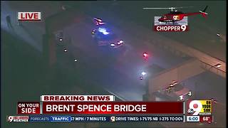 Right two lanes closed northbound Brent Spence Bridge