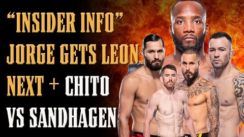 Jorge Masvidal's "INSIDER INFO" on Title Shot PLUS Chito vs Sandhagen Preview