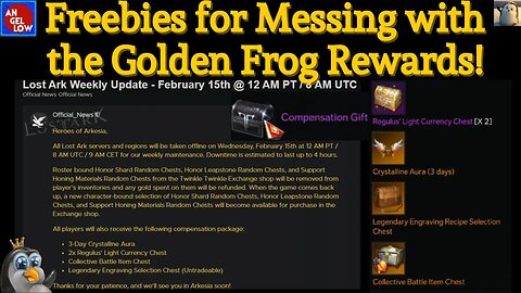 AGS' Compensation Chest for Messing up the Golden Frog Rewards! Let's Check em out!