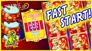 WHAT A FAST START!!! FUDOGS!!! Dancing Drums Slot BONUS BONUS BONUS!