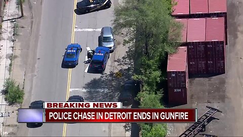 WATCH: Police arrest shooting suspect after wild chase in Detroit ends with shots fired