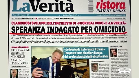 Italian Health Minister Gave Orders To Conceal Vaccination Deaths Now Under Investigation For Murder