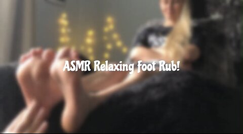 ASMR Tingly Foot Tickle for Relaxation!