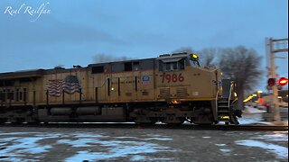 FINALLY SNOW and First Trains of 2024 on BNSF Hinckley Subdivision