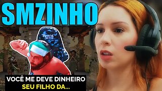 REACT - SMZINHO XINGA MUITO FÃ QUE FEZ ELE PERDER DINHEIRO!!! Melhores Momentos Smzinho Cassino #1