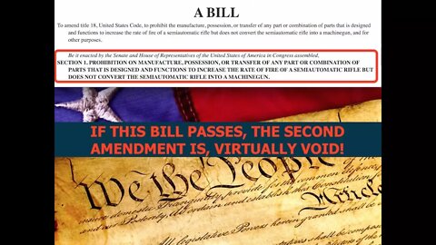 Bill Rushed into House to Destroy the 2nd Amendment after Vegas - Plan on Schedule