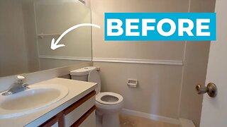 The brilliant way she brightens up her dated bathroom on a budget!