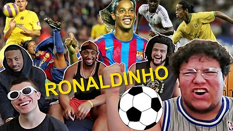 AMERICAN FOOTBALL PLAYERS REACT TO RONALDINHO LEGENDARY MOMENTS