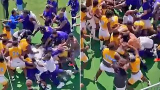 College football rivals involved in major brawl before Southern trounces Prairie View A&M