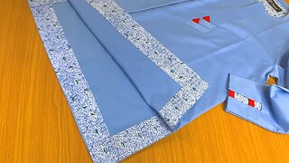 How to neatly Hem a senator with layer fabric step by step