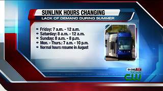 Downtown streetcar hours to change for summer