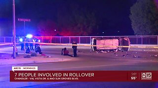 Three juveniles hurt in Chandler rollover crash