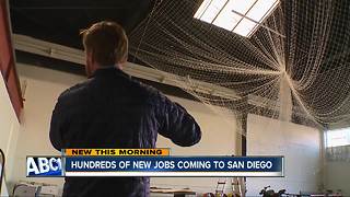 Hundreds of new jobs coming to San Diego