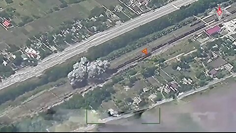 Russia 🇷🇺 strikes railway armored personnel and weapons in (Zaporozhye region)