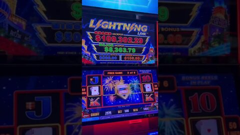 $50 Bet Bonus Round on Lightning Link! Another Hand Pay!