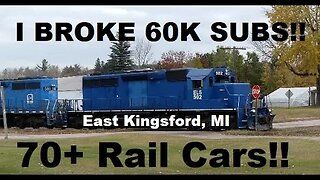 Duel SD40-2's Power This 70+ Car Freight Train! #trainvideo #trains | Jason Asselin