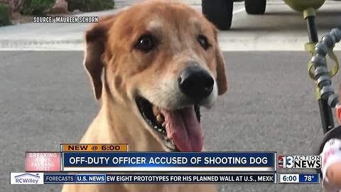 Off-duty officer shoots and kills dog in attack