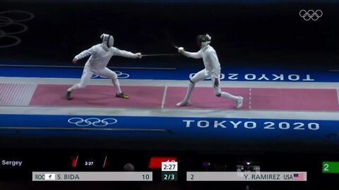 Epee Fencing - Strategies - Under the glove! | Bida S vs Ramirez Y