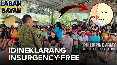 Bayan ng Cainta sa Rizal, idineklarang insurgency-free