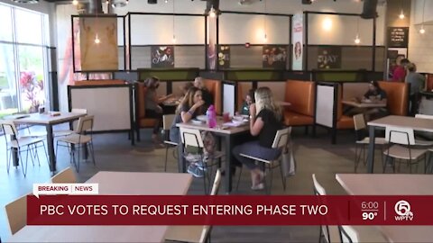 Palm Beach County votes to request entering Phase Two
