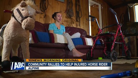 Community rallies to help injured horse rider