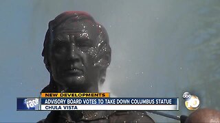 Advisory board votes to take down Columbus statue