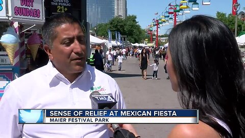 Sense of relief at Mexican Fiesta following an unfounded threat