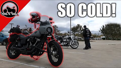 COLD Ride on the Dyna - Texas Mini Motovlogger Meet Up